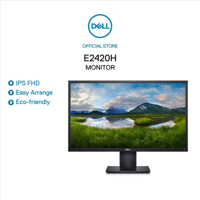 [Mã ELMALL500 giảm 10% đơn 500K] Màn Hình Dell E2420H 23.8&quot; Full HD IPS LED 60Hz 8ms DP VGA - Hàng Chính Hãng