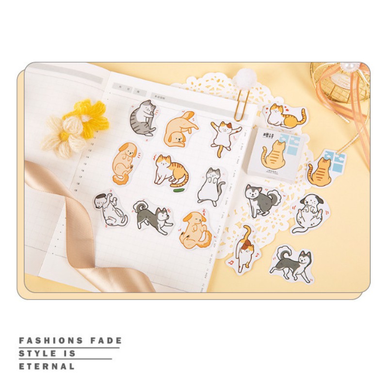 Set 23 Nhãn Dán, Sticker  FREESHIP Chủ Đề Khu Rừng và Động Vật Dùng Để Trang Trí