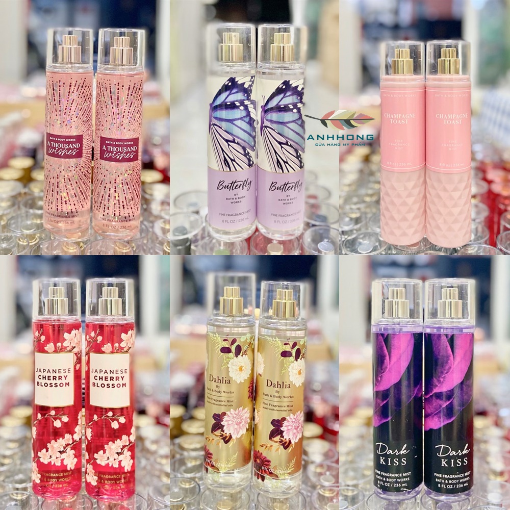 Xịt Thơm Body Mist Bath & Body Works 236ml