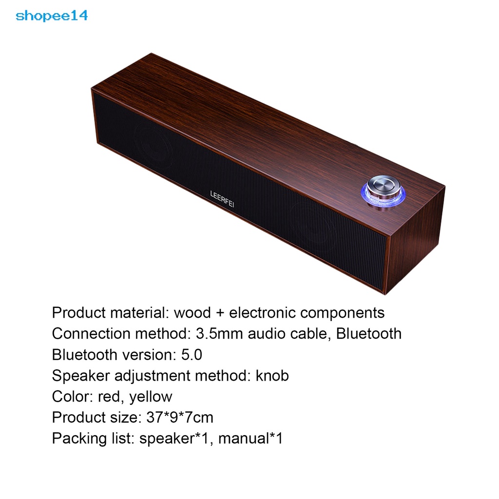 Loa Bluetooth Aibukota vỏ gỗ chống trượt