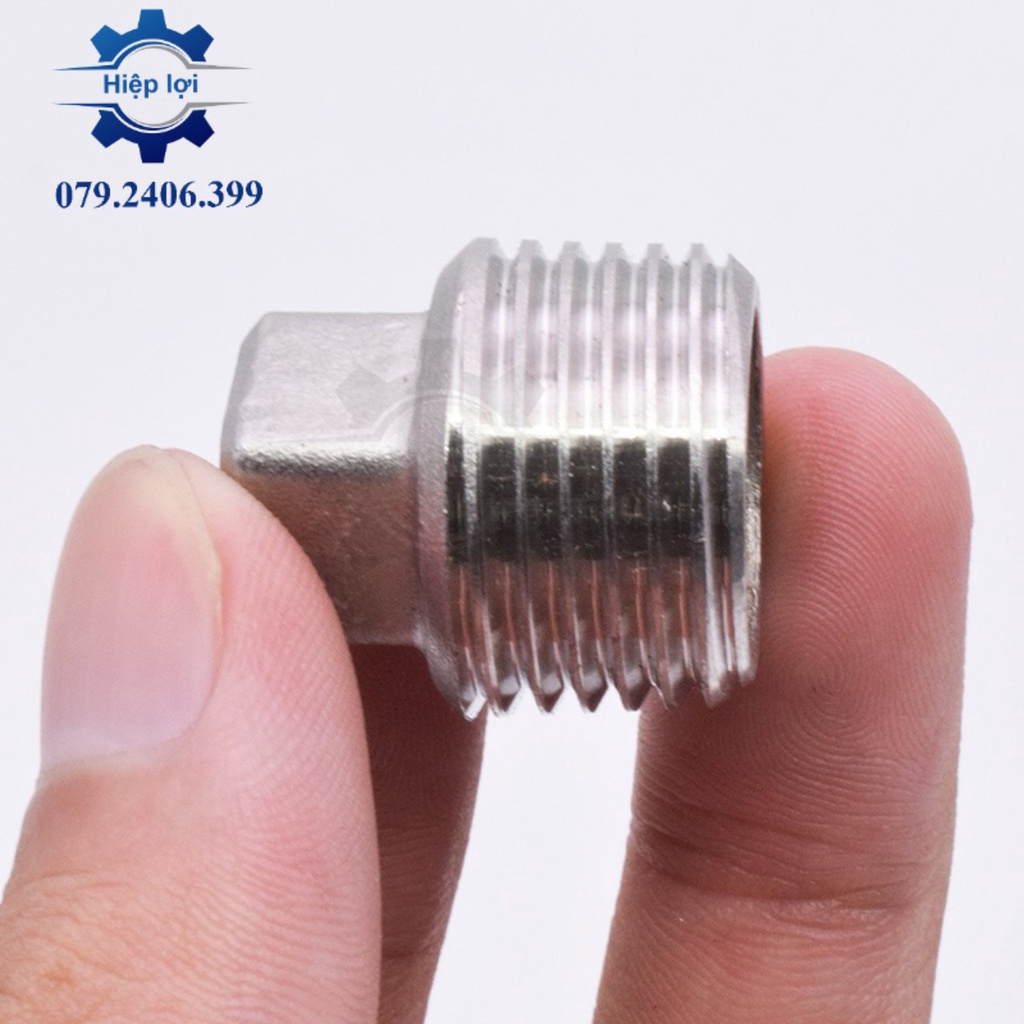 Bít ren ngoài inox 304 - nút bít ren ngoài inox
