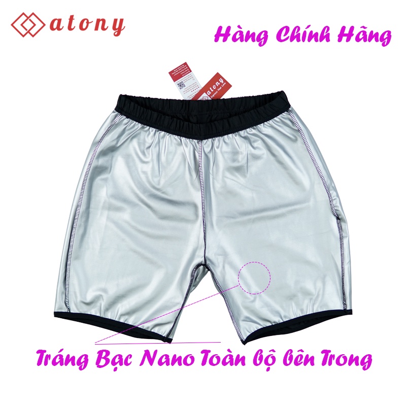 Bộ Đồ Tập Sinh Nhiệt Nam ATONY Cao Cấp, Quần Áo Ép Giảm Cân Nam ATONY Tráng Nano Bạc Nhật Bản