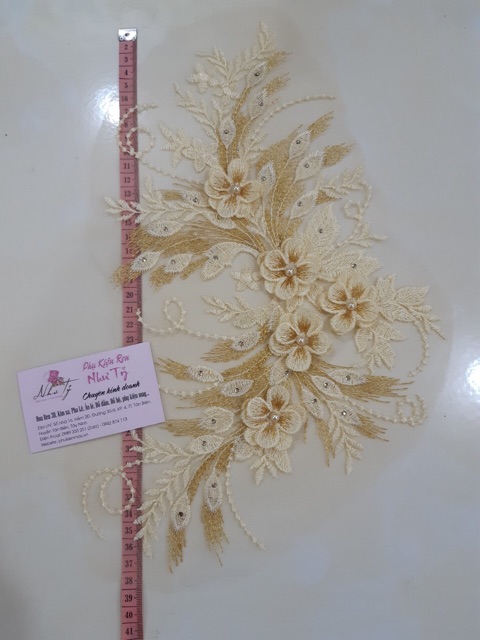 Tấm ren đắp áo 9 màu xinh yêu