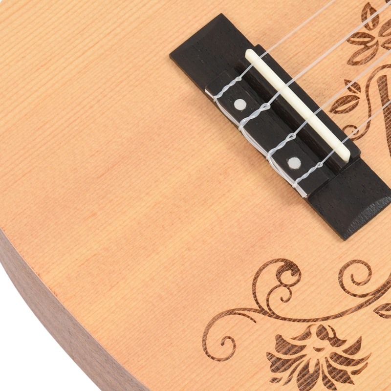 Đàn Ukulele 23 Inch 4 Dây Chất Liệu Gỗ Hồng Sắc