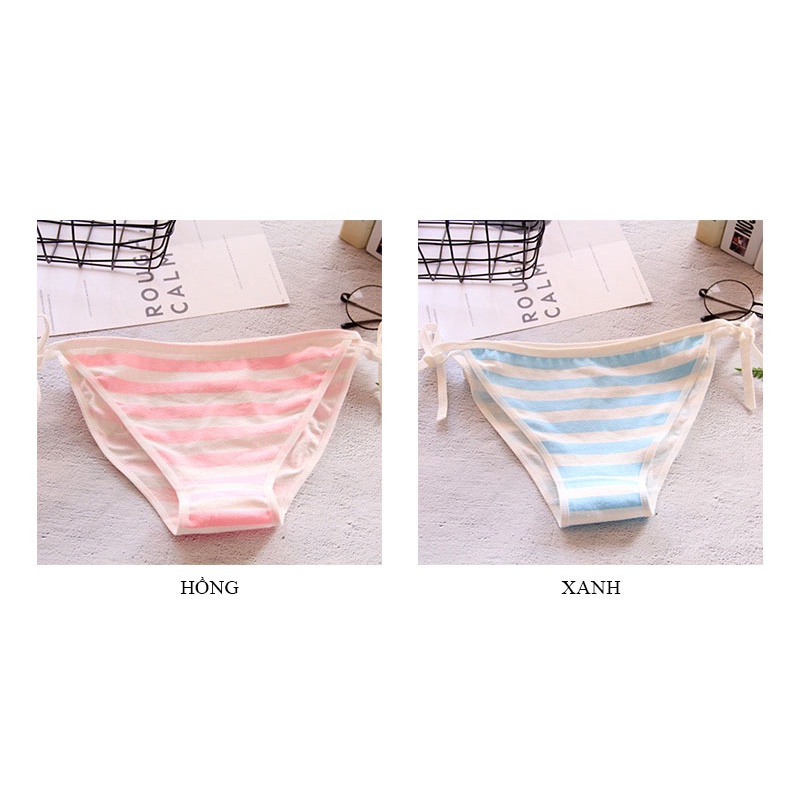 Quần lót nữ cotton buộc dây cạp thấp quyến rũ gợi cảm thoáng khí LAVENUSA QL72