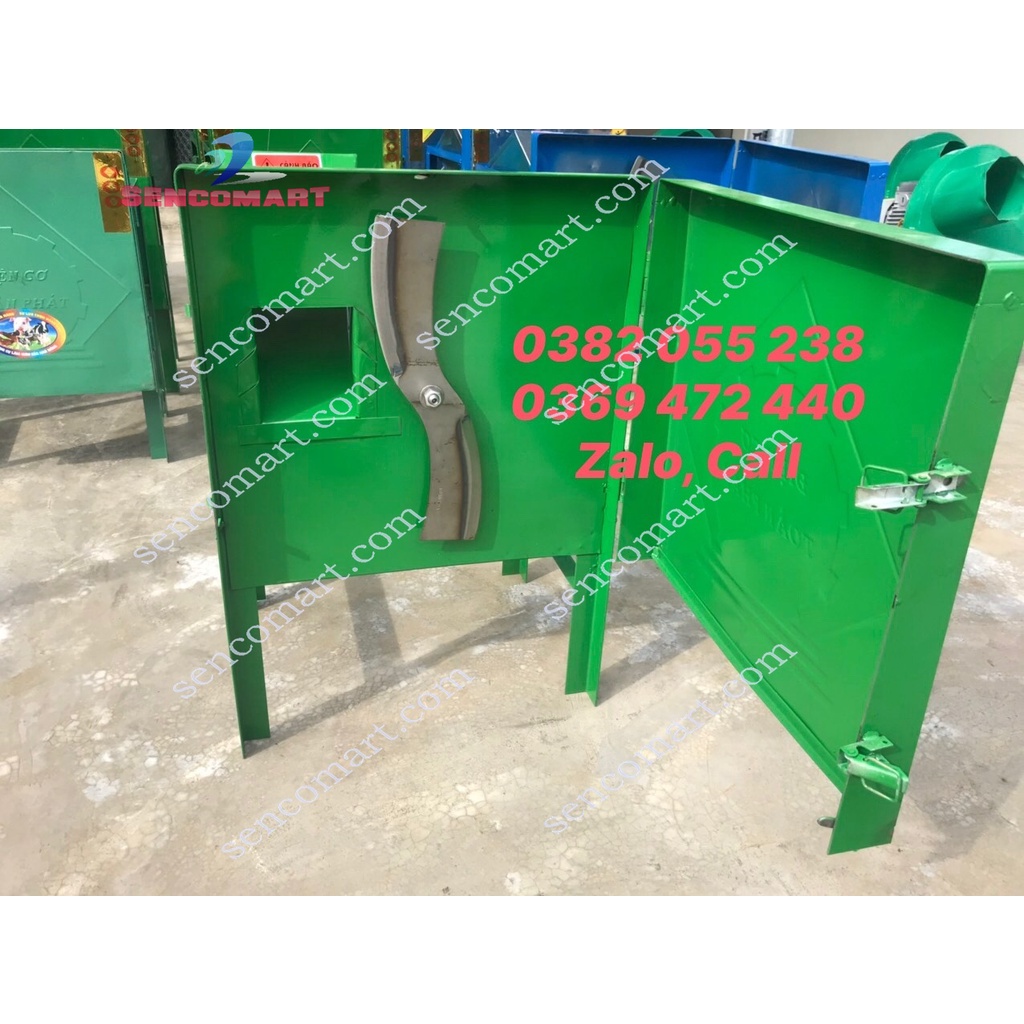 Máy Băm Chuối, Băm Cỏ Vuông Đa Năng - Đông cơ 1,5Kw Khung Thép Chịu Lực