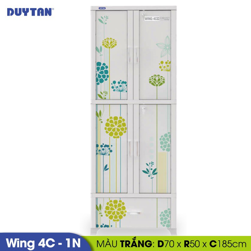 Tủ Nhựa Duy Tân WING 4C-1N - 1159 (Nhiều Màu)