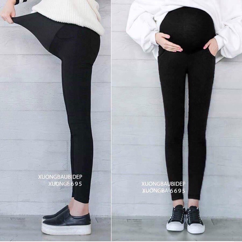 combo 6 quần legging bầu đẹp size M L XL