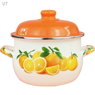 ₪Nồi tráng men dày nồi hầm