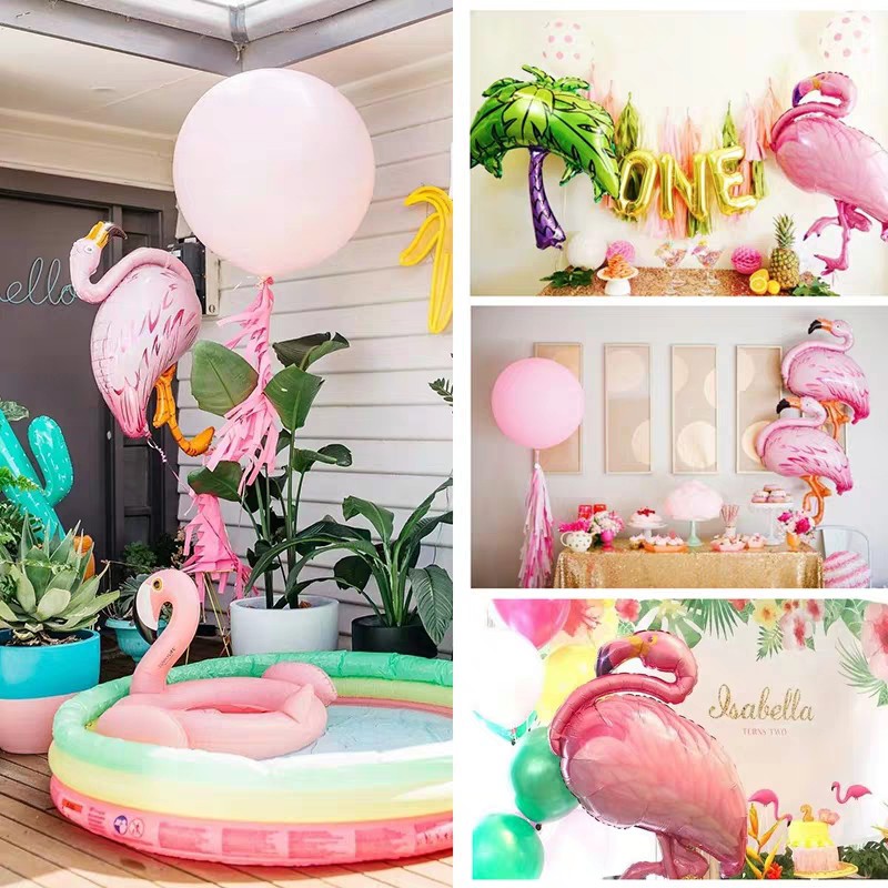 Bong bóng hình chim hồng hạc 105*51cm