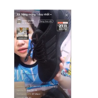 Giày thể thao nam khách đặt live stream