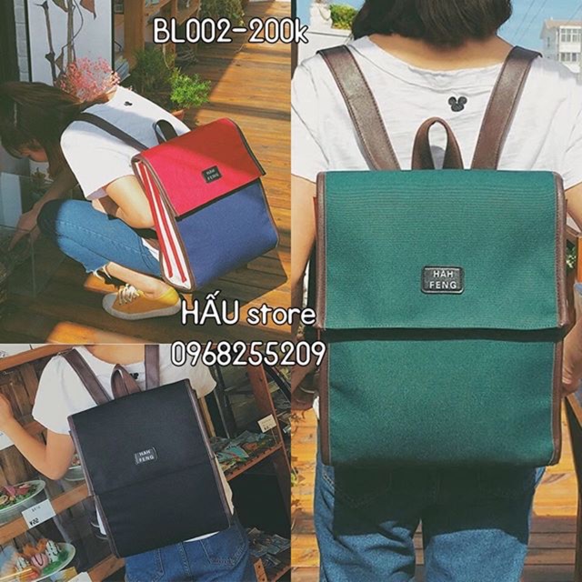 [có sẵn] Balo Ulzzang màu đen