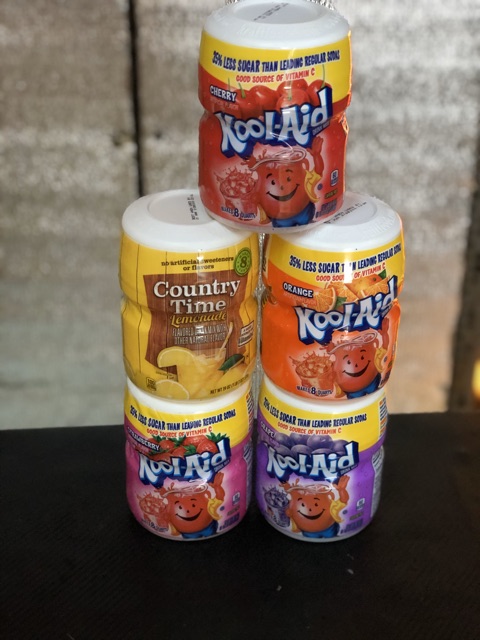 Bột Hoà Tan Kool Aid Mỹ Đủ Vị Hộp 538 gram