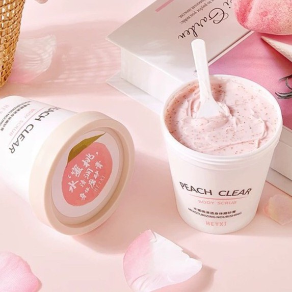 Tẩy da chết Peach Clear body tinh chất đào - Feotznw Peach Clear Body Scrub 200ML
