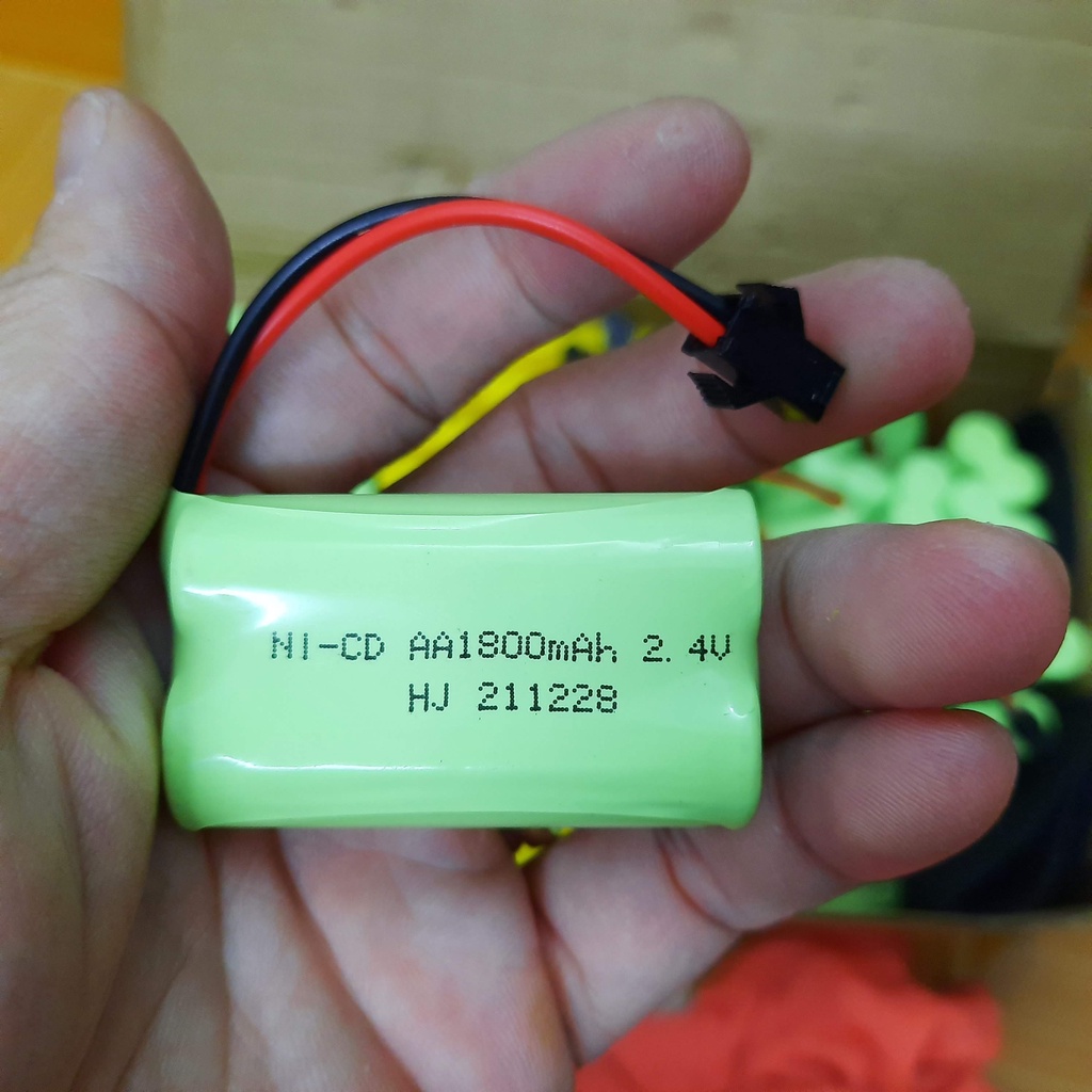 Pin sạc 2.4v dung lượng cao 2400mah dùng cho xe mô hình ô tô xe tải điều khiển từ xa đồ chơi trẻ em