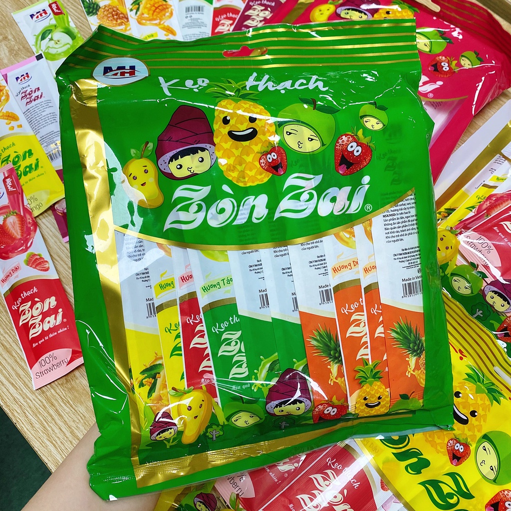 Kẹo thạch ZÒN ZAI MH ngon- Thạch zòn zai- Ăn vặt NhiNhi