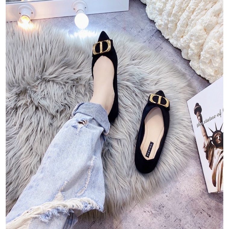 GIÀY BÚP BÊ PHỐI KHOÁ CD SIÊU HOT