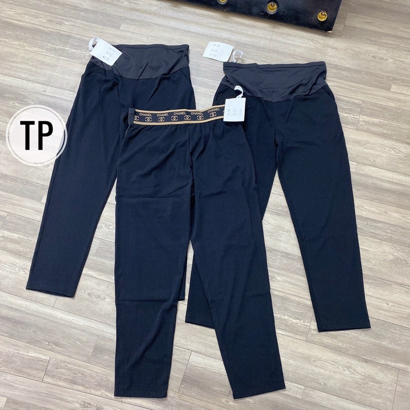 Quần bà bầu chất tăm lạnh dáng baggy mùa hè siêu mát thiết kế cao cấp