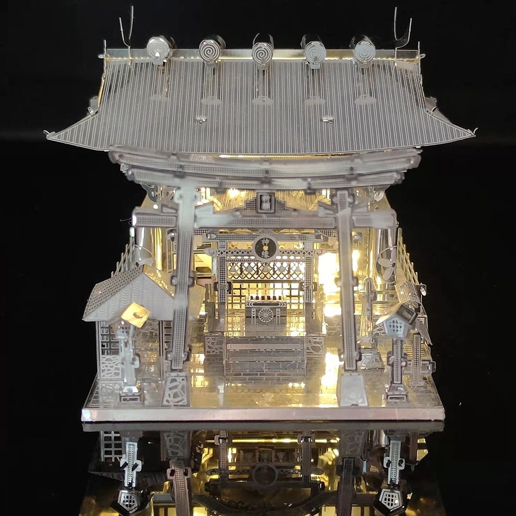 Đồ Chơi Lắp Ráp Mô Hình Nhà Shrine 3D Bằng Kim Loại DIY