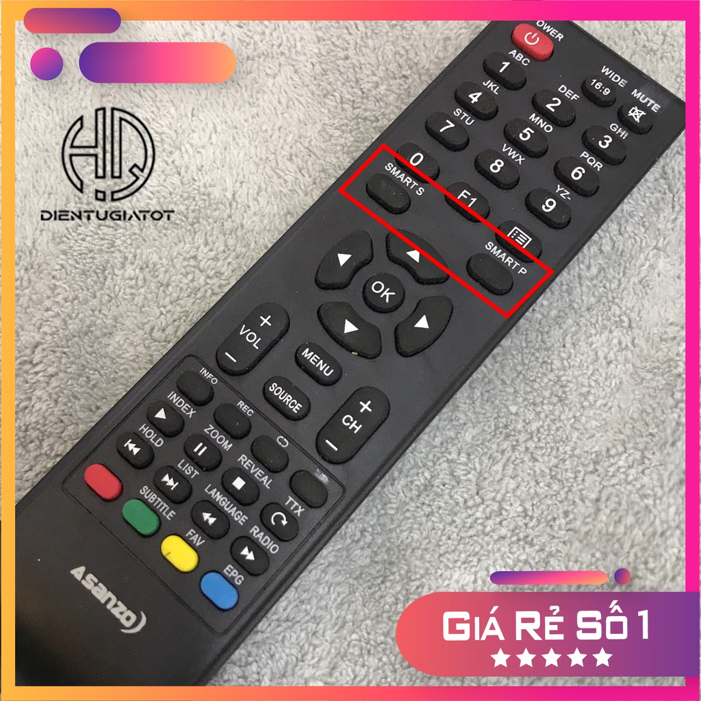 [GIÁ GỐC]-BH 3 Tháng-Remote điều khiển TV Asanzo Smart