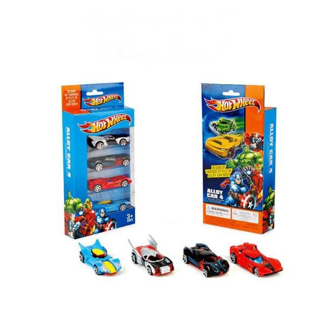 Bộ 4 xe mô hình Hotwheel bằng Kim Loại - Xe mô hình ô tô cho bé SIÊU BỀN - LICLAC