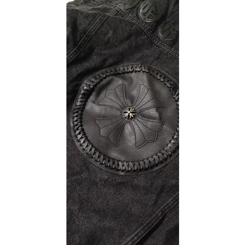 Order áo khoác denim jacket chrome hearts cao cấp