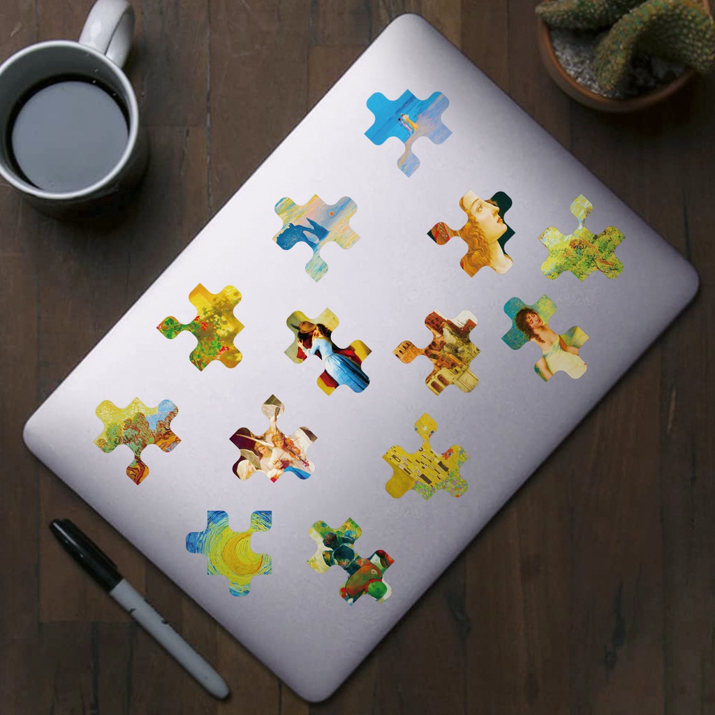 Bộ 50 Miếng Dán Trang Trí Mũ Bảo Hiểm / Điện Thoại Chống Thấm Nước