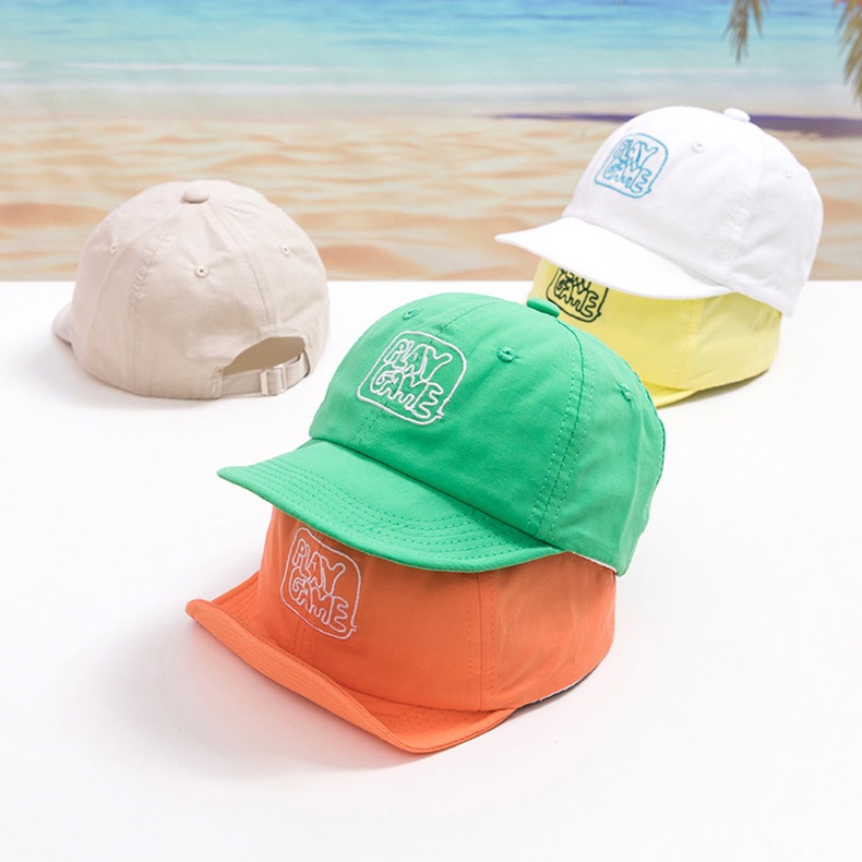 Mũ lưỡi trai thêu hình phong cách hàn quốc cho bé trai bé gái 2-5 tuổi