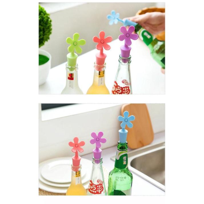 Nút bịt miệng chai hình hoa chống đổ