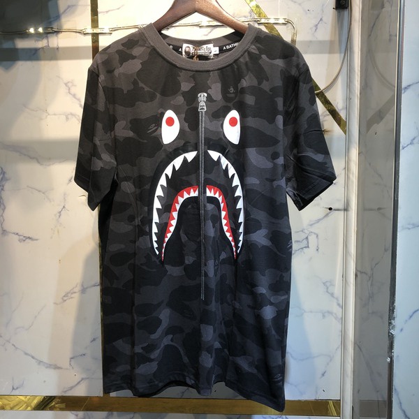 Áo Thun In Bape Cá Mập Tee Bape Cá Mập, Áo Phông Bape Cá Ngáo Unisex Form Rộng