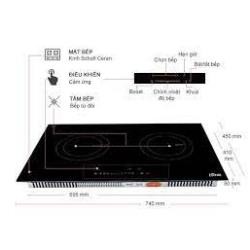 Bếp điện từ đôi Ferroli ID4000BN 4300W