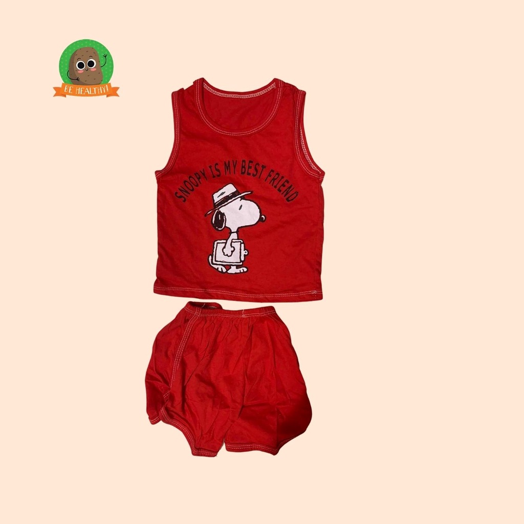 Bộ ba lỗ hè cho bé trai bộ ba lỗ cho bé (8-18kg)  Củ khoai tây shop chất cotton thoáng mát mềm mịn