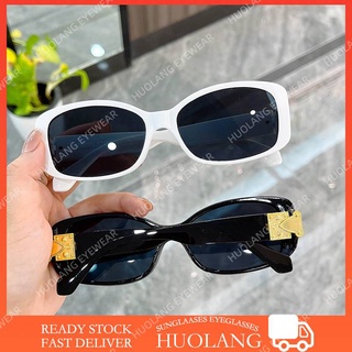 Kính mát gọng bầu dục nhỏ gọn phong cách retro cho nam nữ