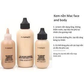 Kem nền MAC Face and Body 120ml; 50ML