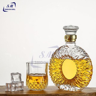 Chai đựng rượu thủy tinh XO 500ml