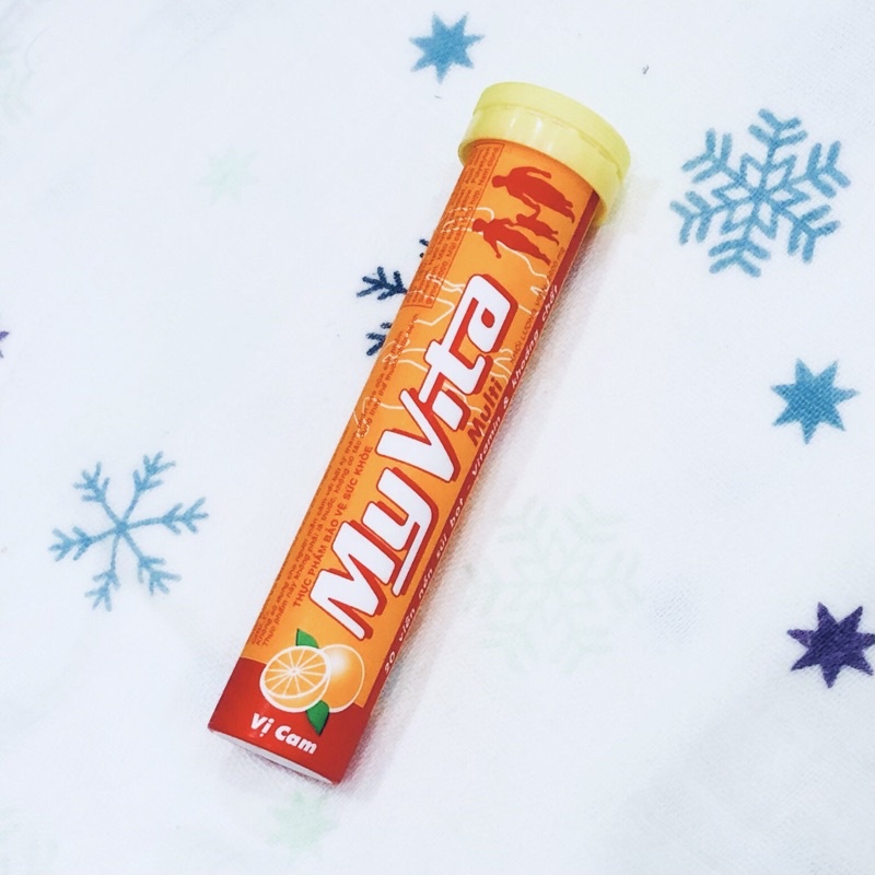 Viên sủi MyVita vị cam (tube 20 viên)