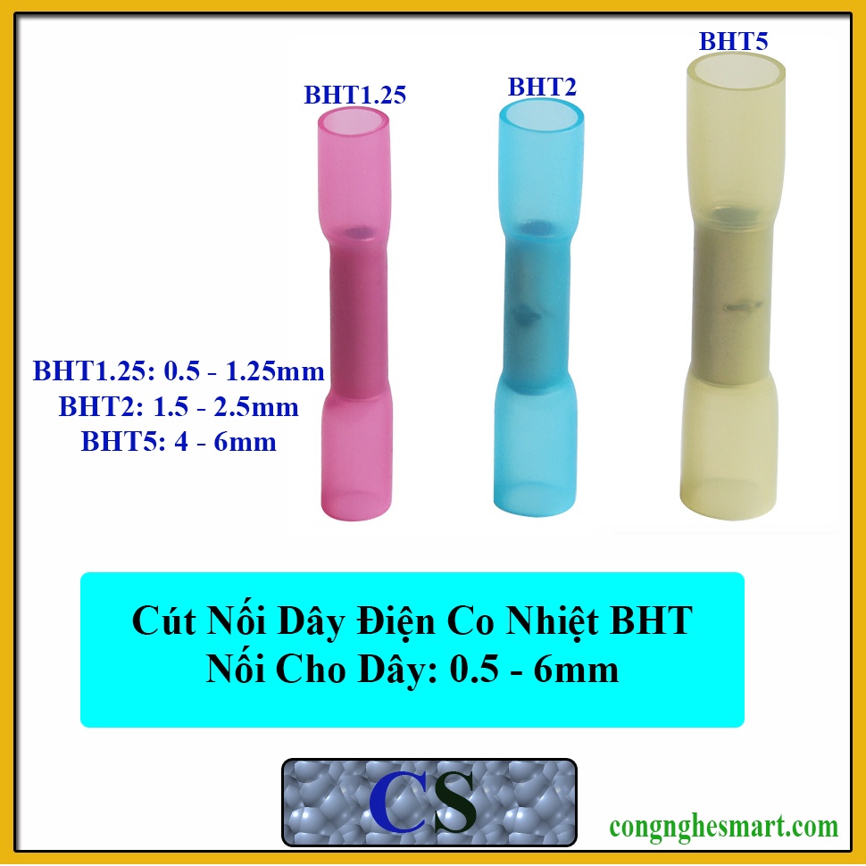 1 Cút Nối Bht - Cút Nối Dây Điện Co Nhiệt, Chống Thấm Nước Dùng Ngoài Trời