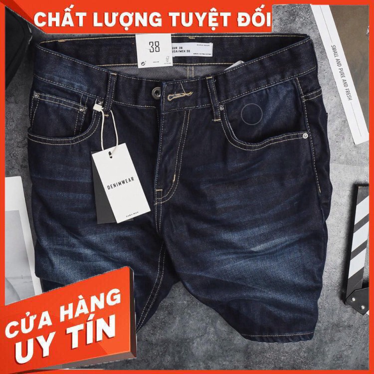 Short Zara Denim chính phẩm, form skinny fit, ngang gối trẻ trung,vải wash mềm mặc cực sướng