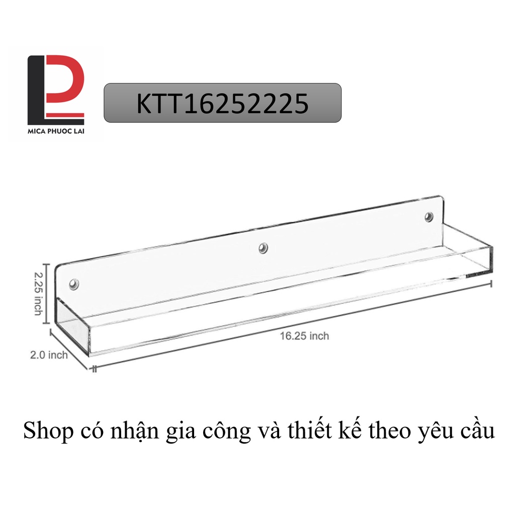 Kệ mica, acrylic treo tường đựng sơn nail
