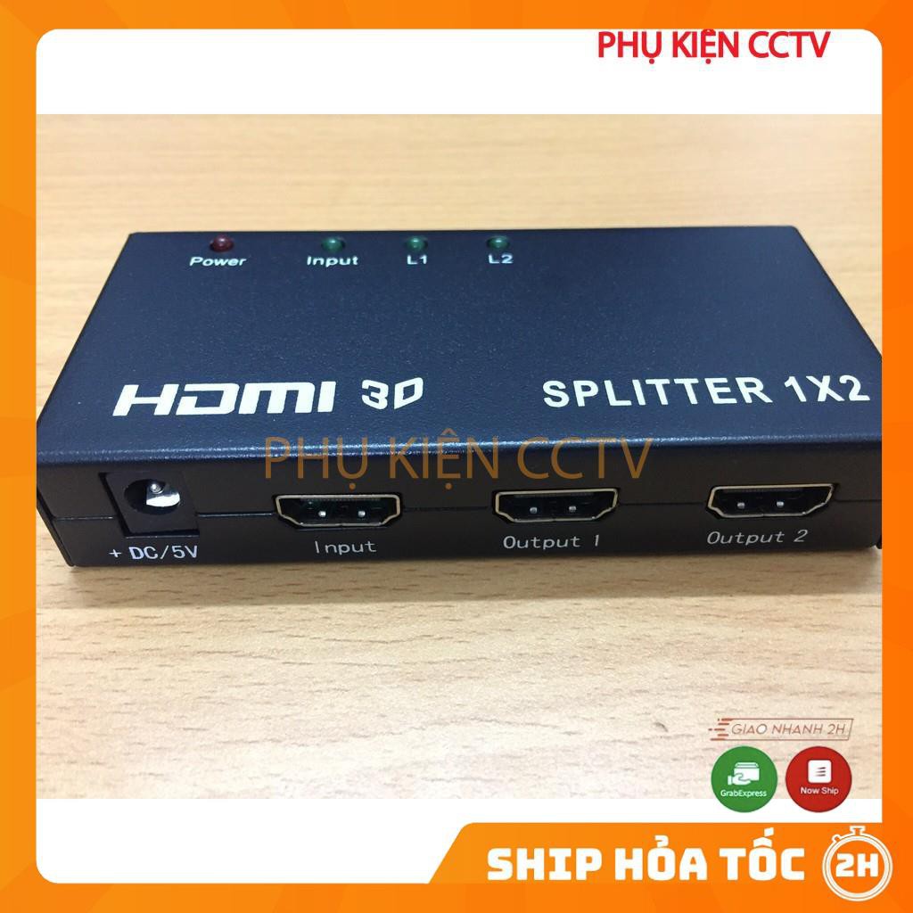 Bộ chia HDMI 1 ra 2 Splitter Kết Nối Máy Tính, Đầu Ghi CAMERA Ra Hai Màn Hình Chiếu Cùng Lúc