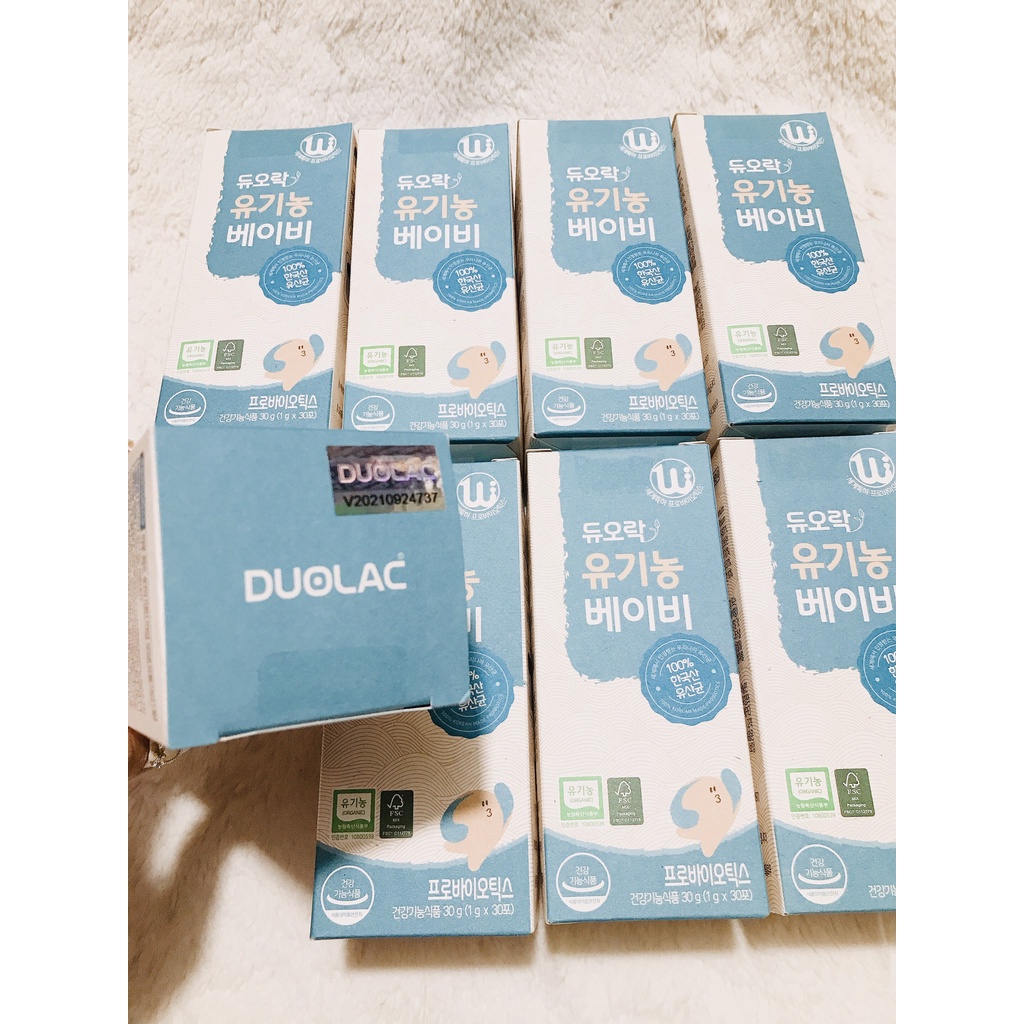 Men vi sinh DOULAC ORGANIC cho bé hộp 30 gói (Hàn Quốc)