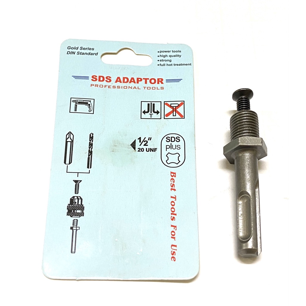 Khẩu nối chuyển mũi khoan chuyên Chân SDS sang đầu măng gianh 13mm - DNMGKCV
