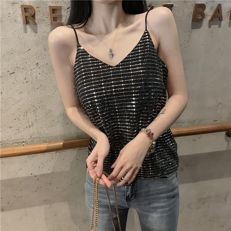 Áo Nữ Không Tay Cổ Chữ V Thời Trang Quyến Rũ | BigBuy360 - bigbuy360.vn