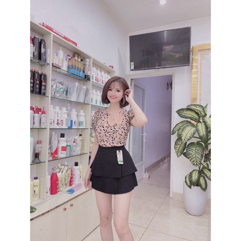 Áo lưới 2 lớp cổ đính ngọc- thêu hình- ôm body [HOT NHẤT] chất siêu xịn