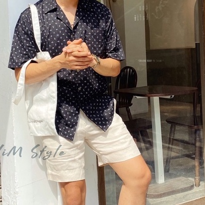 Quần Short Nam Linen Tưng Lưng Thun Túi Hộp