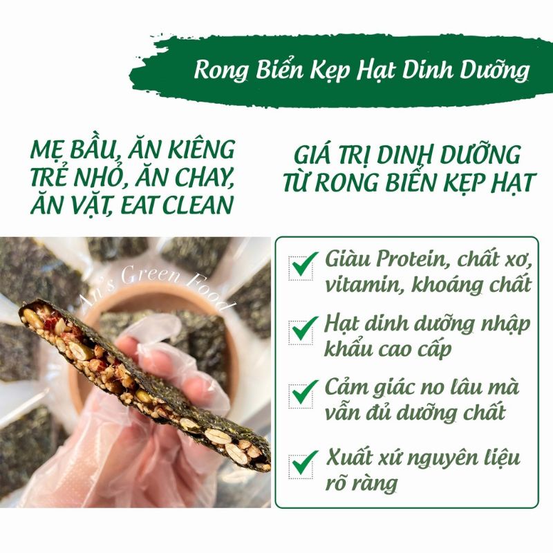 Rong biển kẹp hạt dinh dưỡng cao cấp