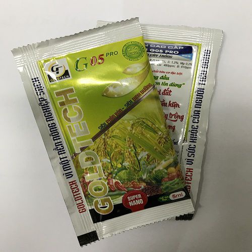 Goldtech G05 6ml/gói , Siêu phân bón Siêu dinh dưỡng
