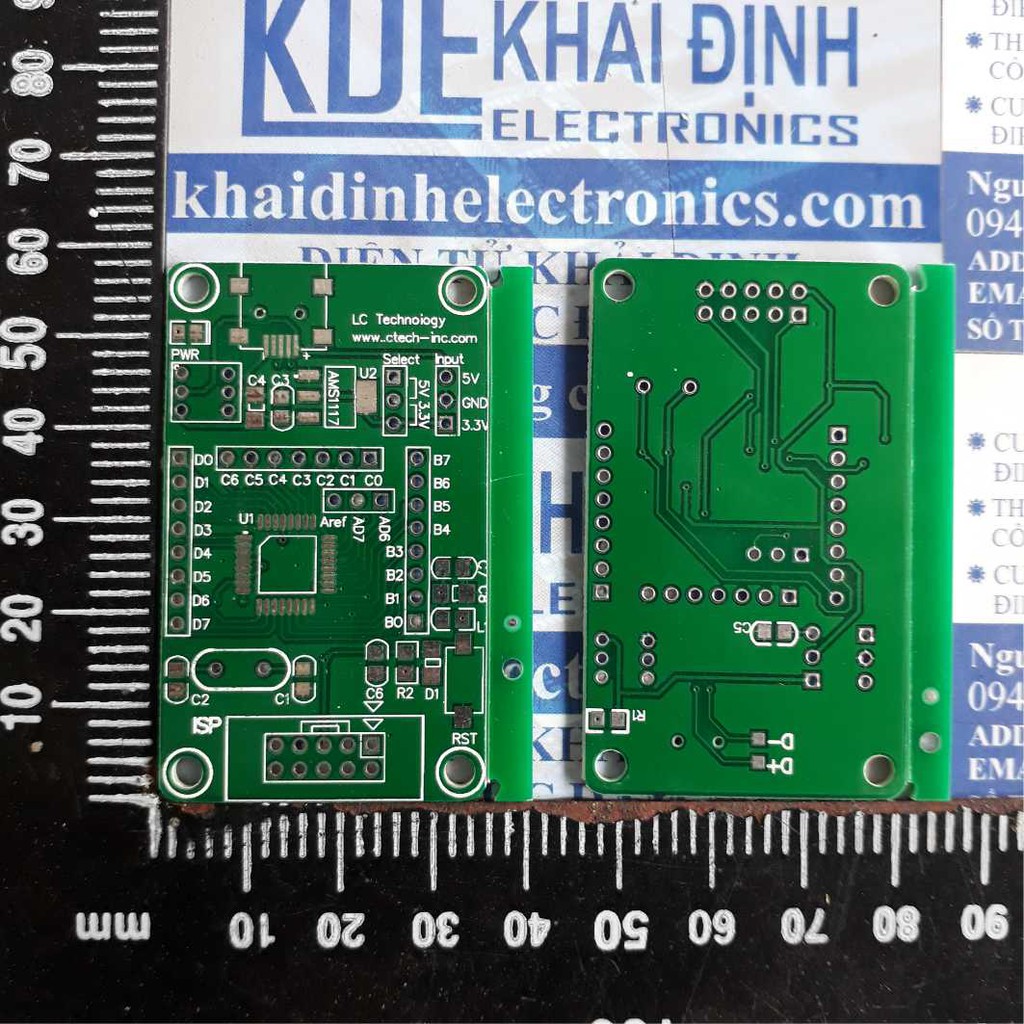 mạch PCB vi điều khiển AVR ATmega8 48 88 168, kde3795