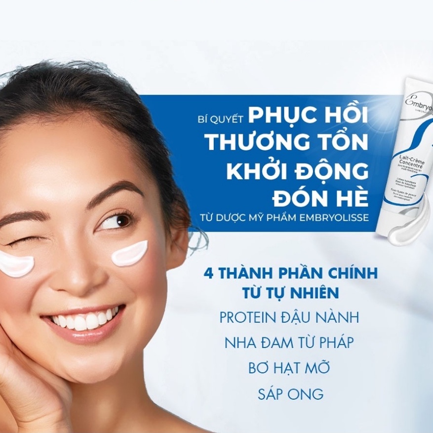 Kem dưỡng ẩm Embryolisse Lait Creme Concentré 30ml siêu dưỡng ẩm, phục hồi da