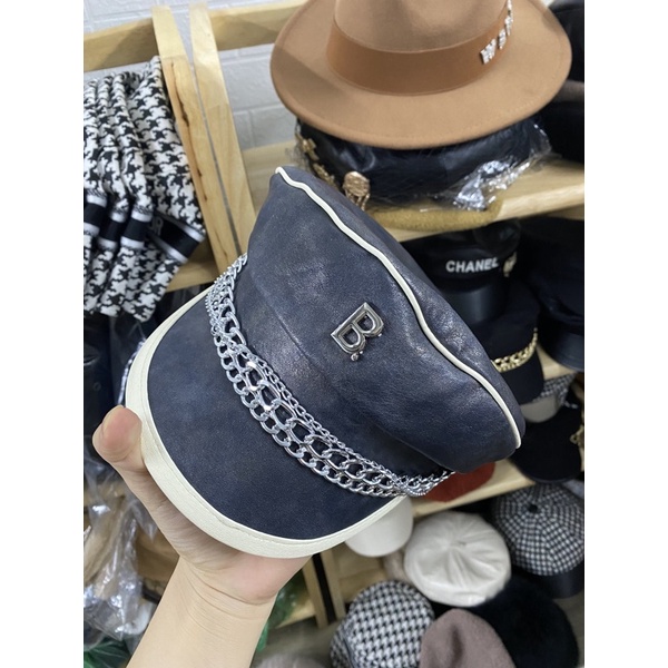 Mũ nồi cappi da loang chữ B giành cho nữ